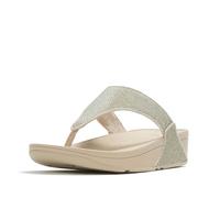 Fitflop LULU SHIMMERGLITZ Sandalias con puntera para mujer, Platino, 3 UK, Platino, 36 EU