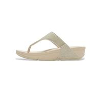 Fitflop LULU SHIMMERGLITZ Sandalias con puntera para mujer, Platino, 5 UK, Platino, 38 EU