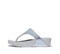 Fitflop Lulu Shimmerlux Toe-Post Sandals, Sandalia Mujer, Blue, 36 EU