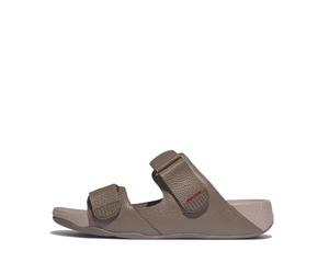 Fitflop Men's Gogh Moc Slide in Leather Sandal, nogal, 9 UK Wide