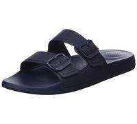 Fitflop Iqushion Two Bar Adjustable Slide, Sandalias deslizantes Hombre, Azul Marino, 44.5 EU