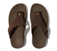 Fitflop Men's Trakk Ii Buckle Leather Toe-Post Sandals Flip-Flop, marrón, 6 UK