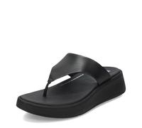 Fitflop Sandalia para mujer con cuña F-Mode Flatform Negra 39 EU
