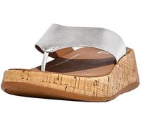 Fitflop Mwb Toe Post, Sandalias Planas Mujer, Silver, 40 EU