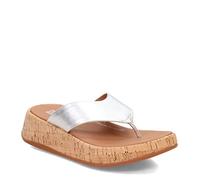 Fitflop Mwb Toe Post, Sandalias Planas Mujer, Silver, 41 EU