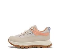 Fitflop Neo-D-HYKER Canvas/Suede Walking Trainers, Zapatos para Senderismo Mujer, Clay Grey, 56 EU