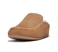Fitflop Pantuflas Chrissie con Costuras de Ganchillo, Mujer, marrón Camel, 37 EU