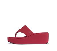 Fitflop PLATFFORMS - Sandalias de cuña para mujer, color baya quemada, talla 6, Burnt Berry, 6 UK Narrow