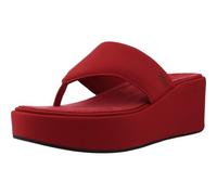 Fitflop PLATFFORMS - Sandalias de cuña para mujer, color baya quemada, talla 7, Burnt Berry, 7 UK Narrow