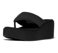 FitFlop PlatFForms Sandalias de cuña para mujer, Todo negro, 8
