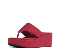 Fitflop Platfforms Wedge Toe-Post Sandals, Sandalia Mujer, Burnt Berry, 37 EU Estrecho