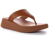 FITFLOP Punta FW4-592 F-Mode Luxe Cuero Forma Plana Mujer Sandalia Marrón GB 3 -