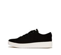 Fitflop Rally Canvas Sneakers, Zapatillas Mujer, Black, 42 EU