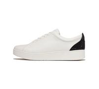 Fitflop Rally Crystal-backtab Leather Sneakers, Zapatillas Mujer, Black, 41 EU
