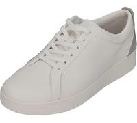 Fitflop Rally Crystal-backtab Leather Sneakers, Zapatos Mujer, Urban White Silver, 37 EU