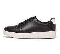 Fitflop Rally Leather Panel Sneakers, Zapatillas Mujer, Black, 40 EU