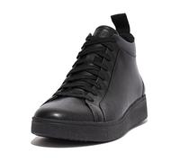 Fitflop Rally - Zapatillas de Piel para Mujer, Todo Negro., 37 EU