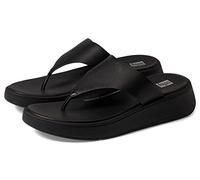 FitFlop Sandalia de cuña plana F-mode para mujer, Todo negro., 40 EU