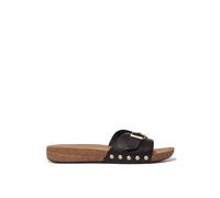FitFlop Sandalia de mujer ajustable de piel con hebilla. Negro 37/4