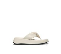 FitFlop Sandalia de mujer con piel y plataforma entrededos. Beige 39/6