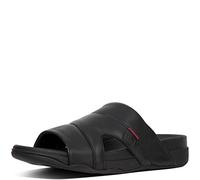 FitFlop Sandalia de piel para hombre Freeway, Black, 45