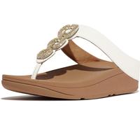 FitFlop Sandalias de dedo de piel con cadena de cristal Fino para mujer HX2 EUR 39