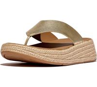 FitFlop Sandalias de mujer Flip Flops F-Mode Alpargata de piel T/Post IV6 EUR 37