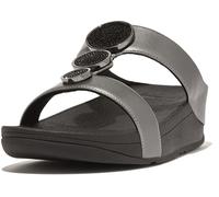 FitFlop Sandalias de mujer Halo Bead-Circle Metallic H-Bar Slides HJ2 EUR 38
