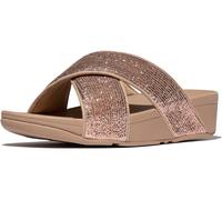 FitFlop Sandalias de mujer Lulu Crinkled-Shimmer Cross Slides E1B EUR 36