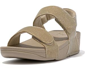 FitFlop Sandalias de mujer Lulu Sandalias con tira trasera ajustable Shimmerlux GA2 EUR 40