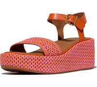FitFlop Sandalias de mujer Platfforms Woven Wedge Ankle-Strap Sandals JG1 EUR 40