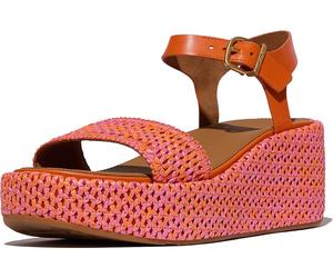 FitFlop Sandalias de mujer Platfforms Woven Wedge Ankle-Strap Sandals JG1 EUR 40