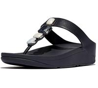 Fitflop Sandalias de Piel Fino Marino