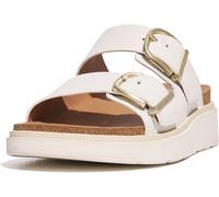 Fitflop Gen-FF Buckle Two-Bar Leather Slides, Sandalias deslizantes Mujer, White, 40 EU