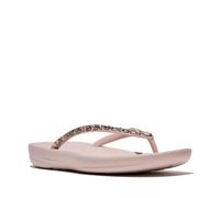 Fitflop Sandalias ergonómicas iQUSHION Multi-Crystal para mujer, rosa nude, 3 UK, Rosa nude, 36 EU