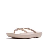Fitflop Sandalias ergonómicas iQUSHION Multi-Crystal para mujer, rosa nude, 7 UK, Rosa nude, 41 EU
