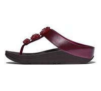 Fitflop Fino Beadie-Button Metallic Toe-Post Sandals, Sandalia Mujer, Rubí metálico, 37 EU