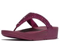 FitFlop Sandalias Glam para mujer, Rubí, 36 EU
