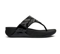 Fitflop Sandalias Lulu Crystal Feather, Black, 38 EU