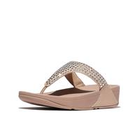Fitflop Sandalias Lulu Maxi-Crystal para mujer, Beige clásico, 37 EU