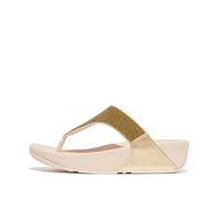 Fitflop Lulu Opul Toe-Post Sandals, Sandalia Mujer, Platino, 39 EU