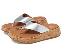 Fitflop Sandalias planas Mwb Toe Post para mujer, Silver, 41 EU