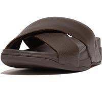 FitFlop Sandalias Surfer Hombre Cuero Tumbled Diapositivas Cruz HA6 EUR 45