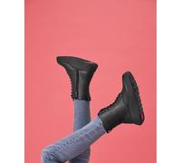 FitFlop Señoras Botas F-Fashion Cuero Encaje-UP Flatform Ankle Boots GM4 EUR 40