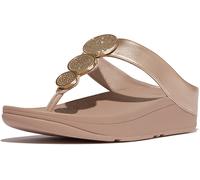 FitFlop Señoras Flip Flops Halo Bead-Circle Metallic Toe-Post Sandals HJ1 EUR 39