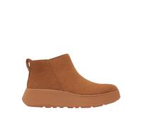 Fitflop Botas de tobillo con cremallera plana de ante F-mode para mujer, beige, 37 EU