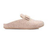 Fitflop Shuv Cushy - Pantuflas tipo zuecos de fieltro para mujer, beige, 43 EU