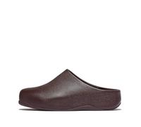 Fitflop Shuv Tumbled-Leather Clogs, Obstrucción Mujer, marrón, 36 EU