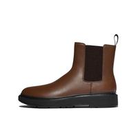 Fitflop SKANDI - Botas Chelsea de piel para hombre, color marrón moca, 40 EU, marrón, 46 EU