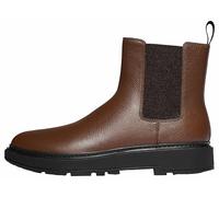 Fitflop Skandi Mens Tumbled-Leather Chelsea Boots, Botas Estilo Hombre, marrón, 43 EU